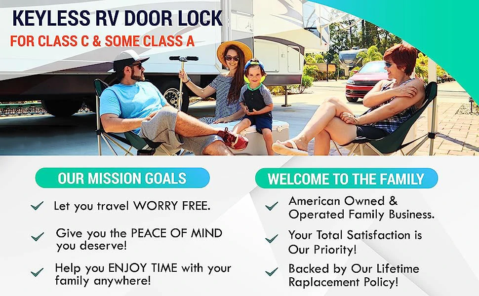 Class C RV Door Lock Keyless Entry