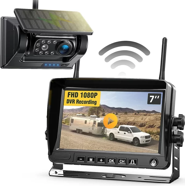 Magnetic Solar Wireless Backup Camera