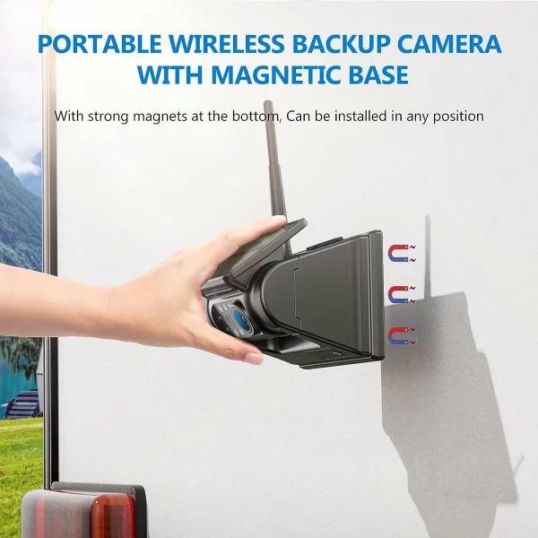 Magnetic Solar Wireless Backup Camera