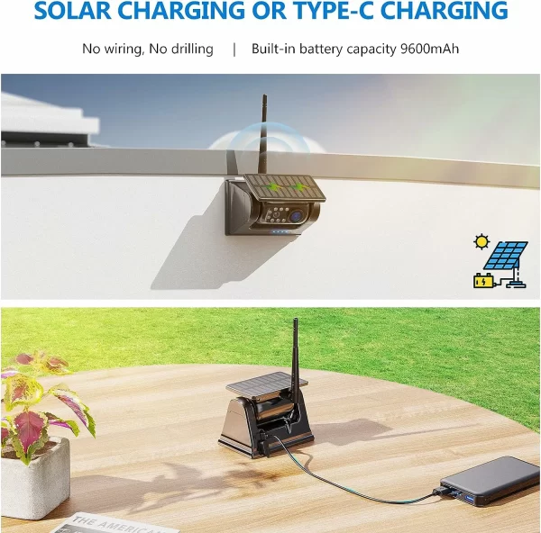 Magnetic Solar Wireless Backup Camera
