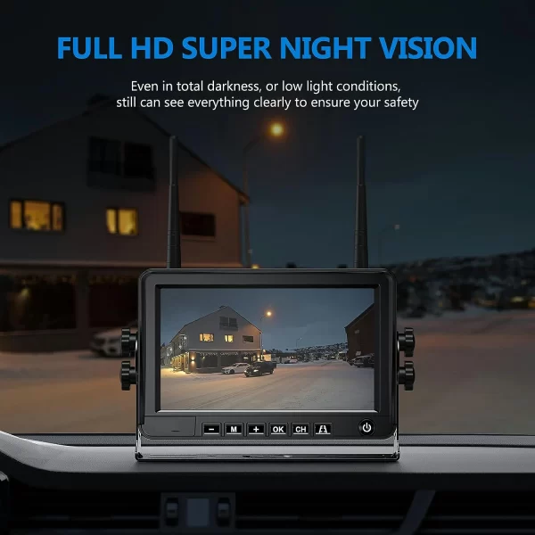 Magnetic Solar Wireless Backup Camera